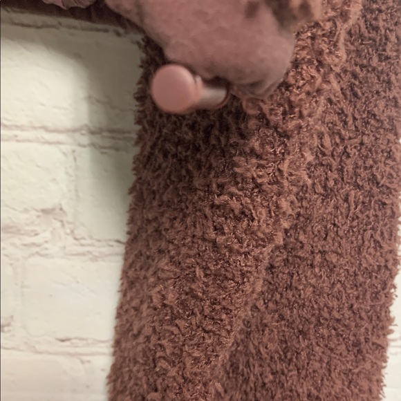 NEW Skims Teddy Sherpa Brown Cropped Jacket Size 2X 3X - Picture 4 of 7